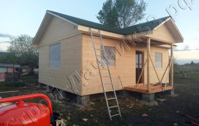 4 Каркасно-щитовой дом по проекту ОД-7, 6×8, 48 м², Рязанская область,  Милославский район, Село Чернава (10)